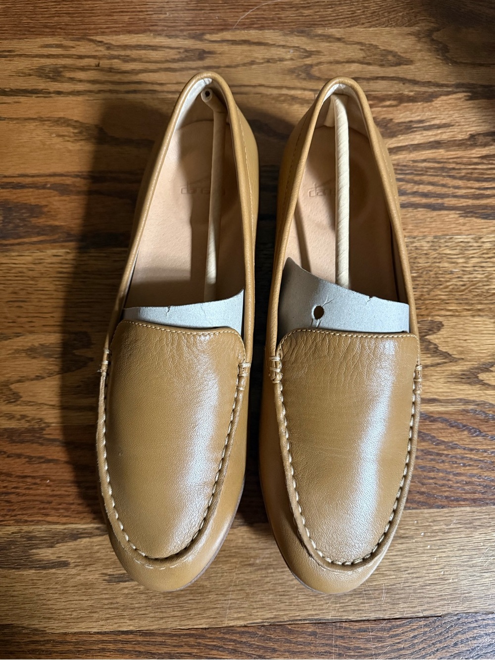 Dansko Men's Camel Leather Slip-On Loafers